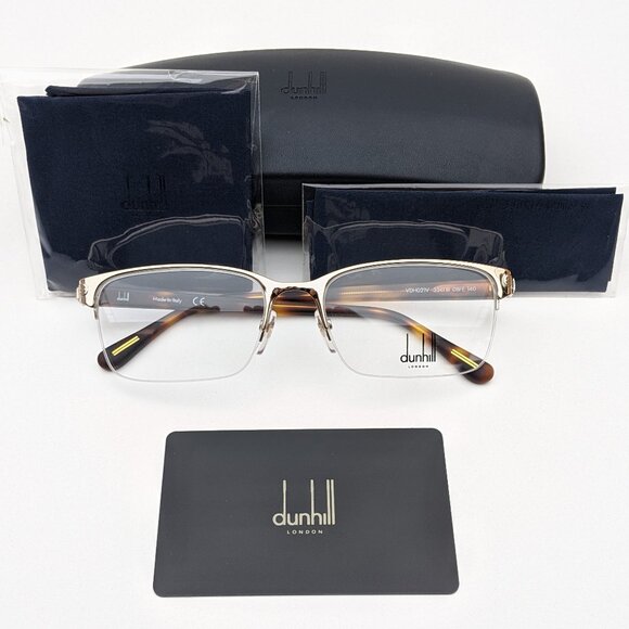 🕶️Made in Italy! Dunhill VDH021V Eyeglasses 55/18 140 | ALT241🕶️ - Picture 1 of 9